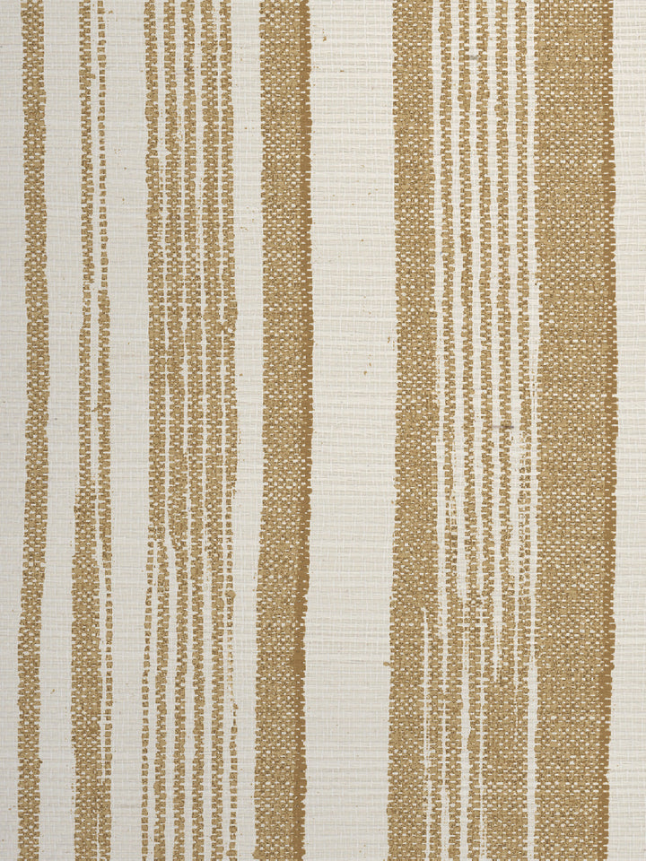 stuart stripe grasscloth wallpaper by nathan turner gold