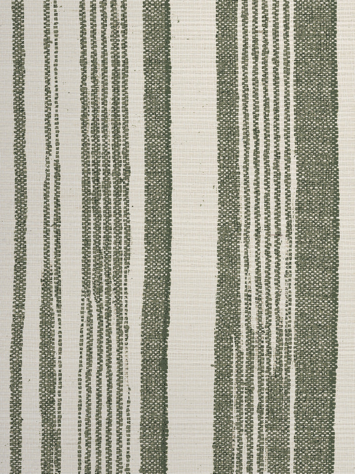 stuart stripe grasscloth wallpaper by nathan turner green
