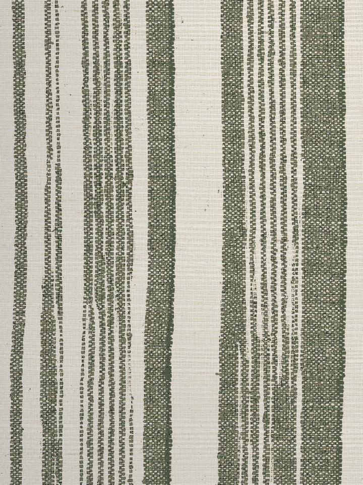 stuart stripe grasscloth wallpaper by nathan turner green