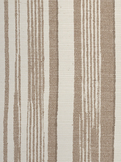 'Stuart Stripe' Grasscloth Wallpaper by Nathan Turner - Neutral