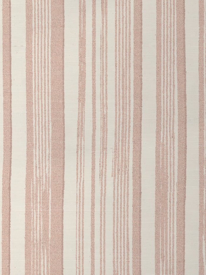 'Stuart Stripe' Grasscloth Wallpaper by Nathan Turner - Pink