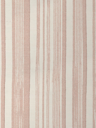 'Stuart Stripe' Grasscloth Wallpaper by Nathan Turner - Pink