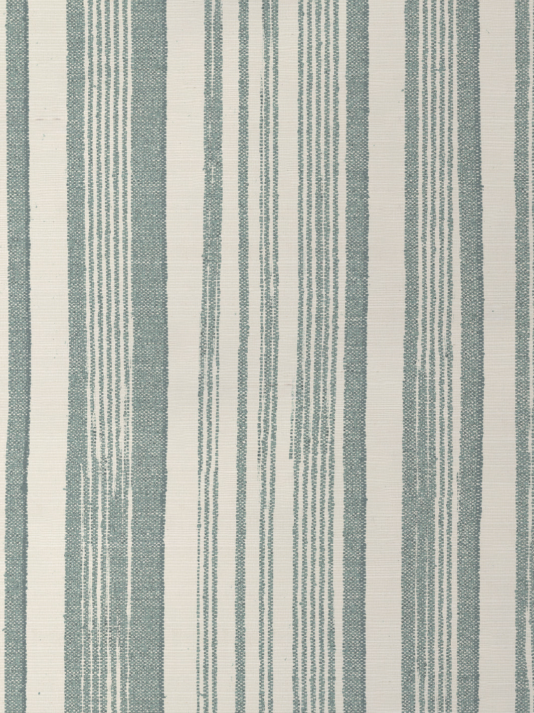 'Stuart Stripe' Grasscloth Wallpaper by Nathan Turner - Seafoam