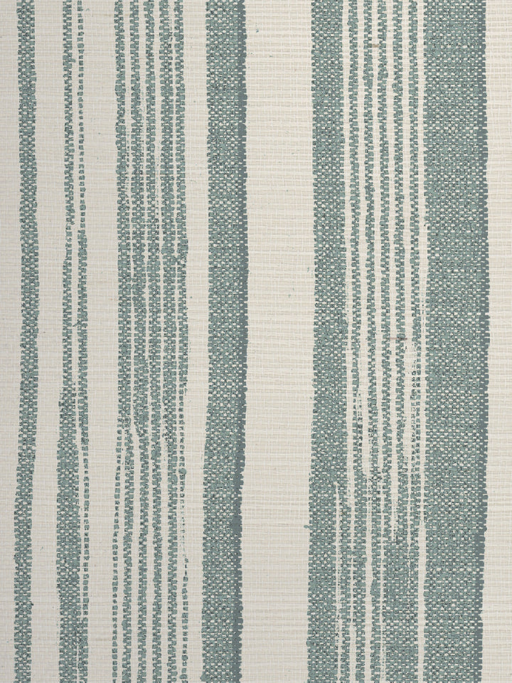 stuart stripe grasscloth wallpaper by nathan turner seafoam