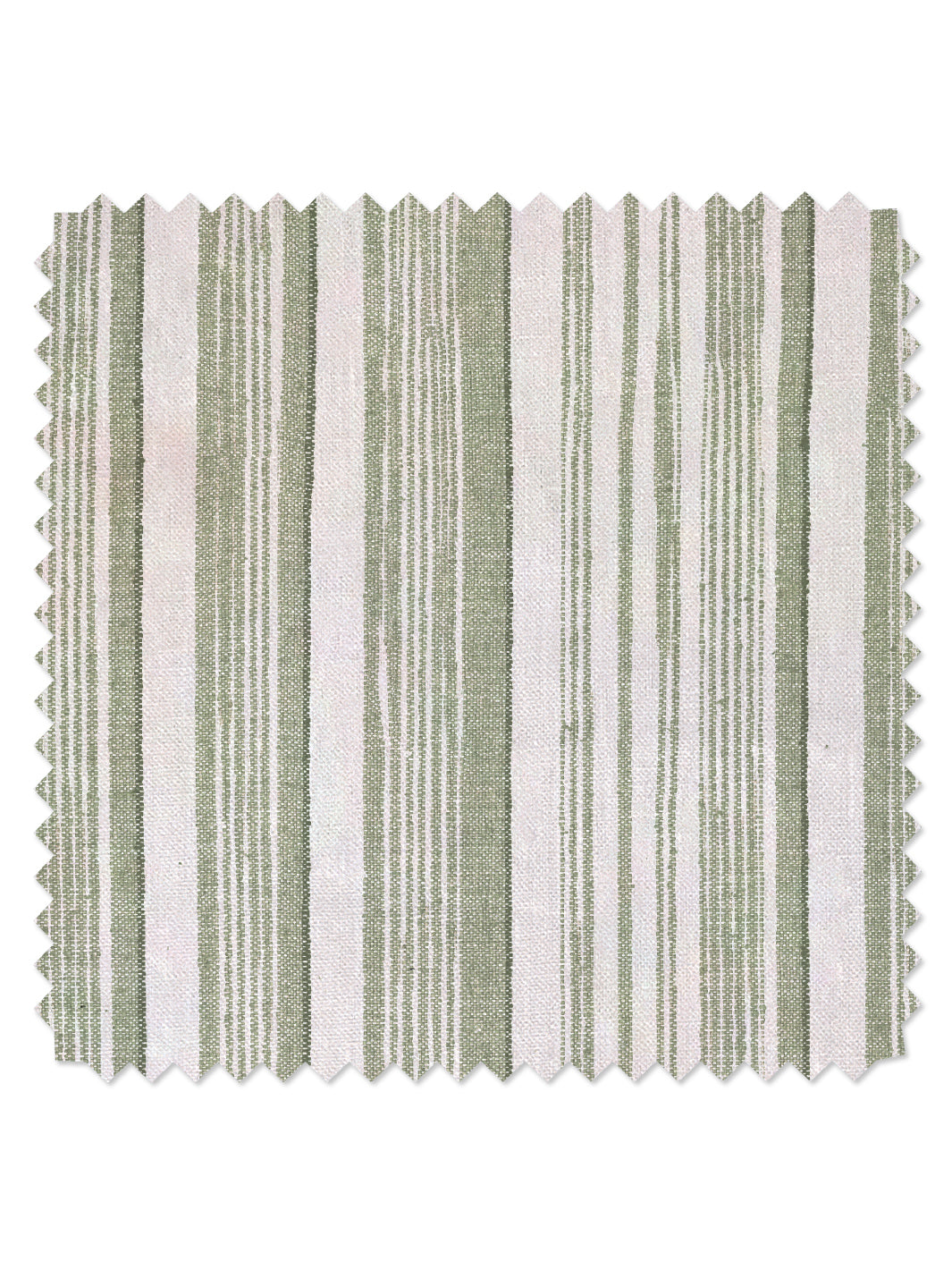 Stuart Stripe' Linen Fabric by Nathan Turner - Lichen