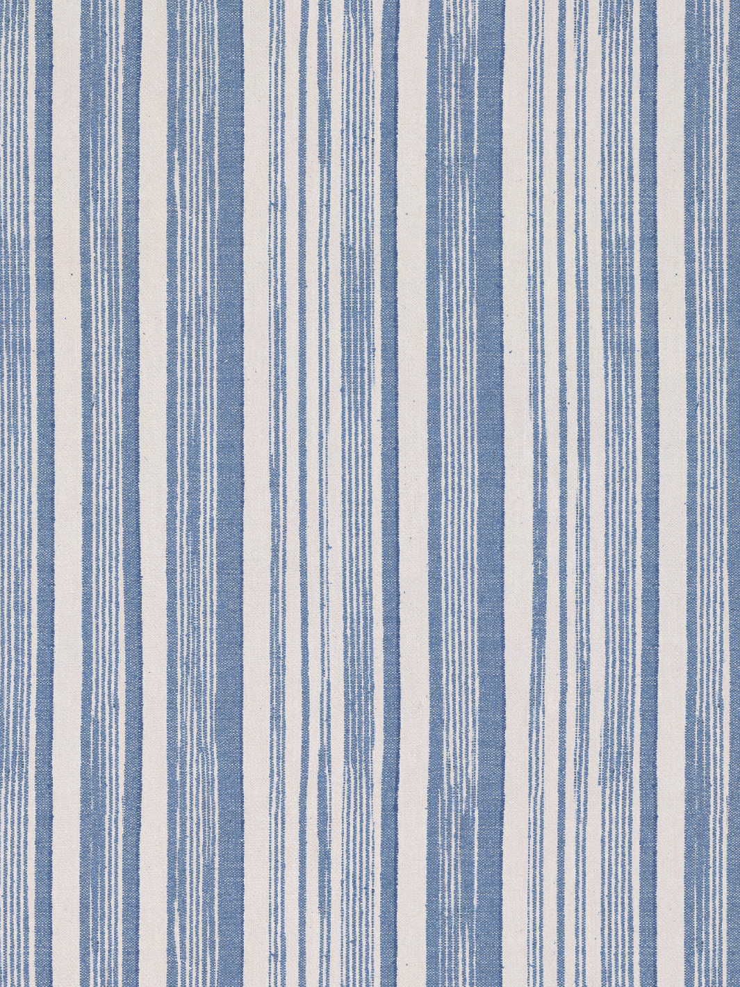 'Stuart Stripe' Linen Fabric by Nathan Turner - Blue