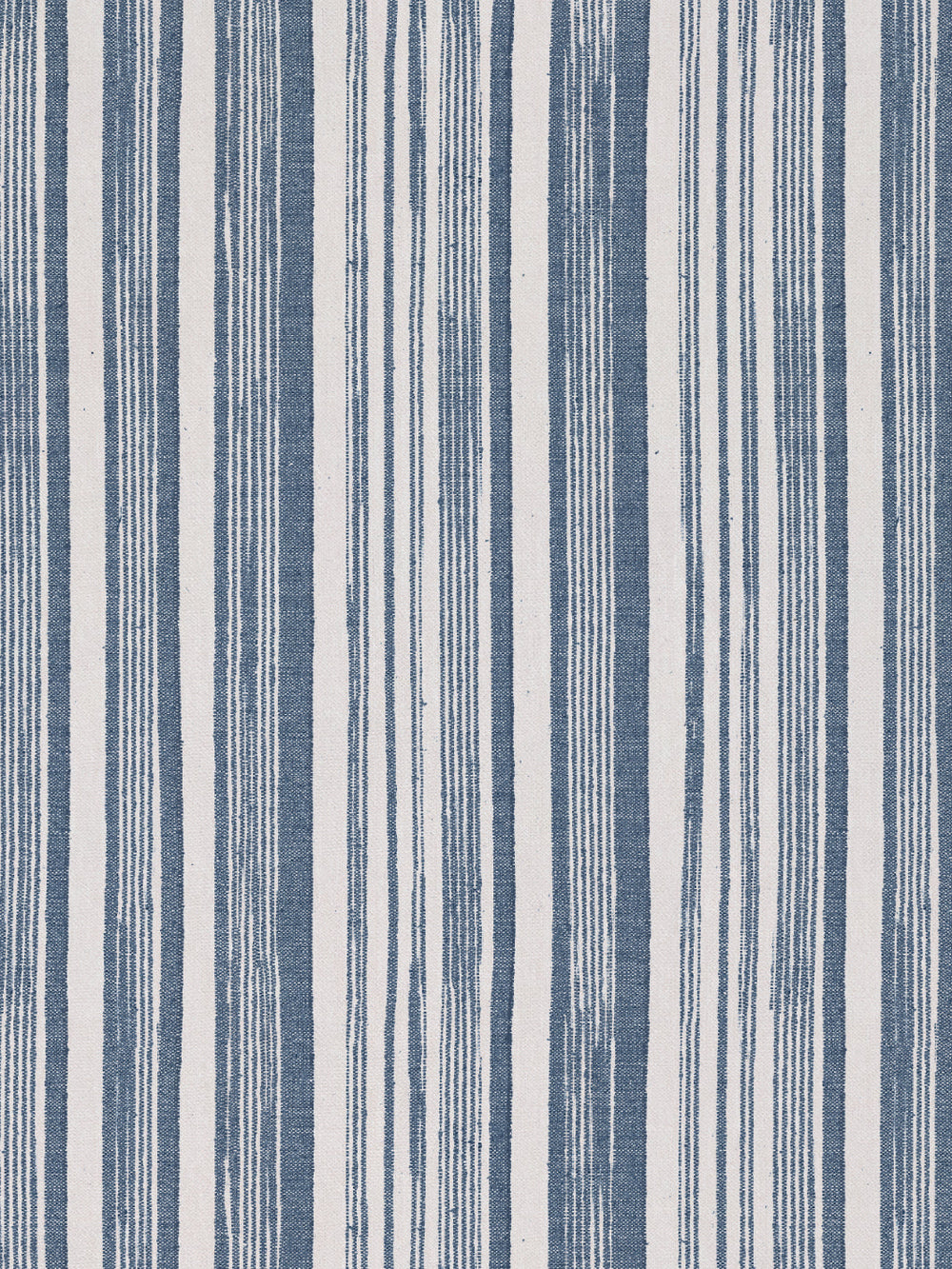 stuart stripe linen fabric by nathan turner dark blue