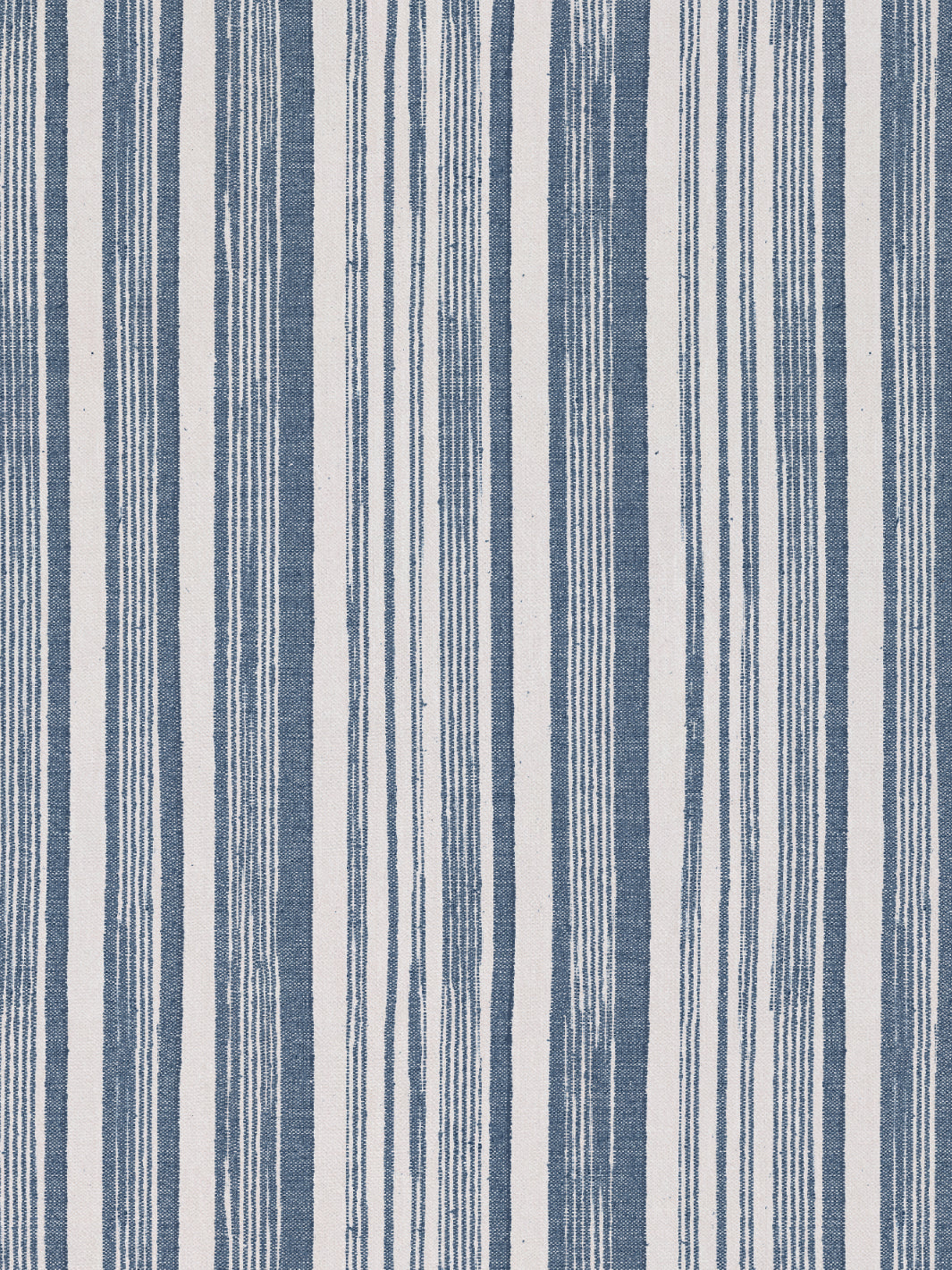 stuart stripe linen fabric by nathan turner dark blue