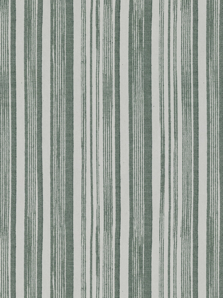 stuart stripe linen fabric by nathan turner green