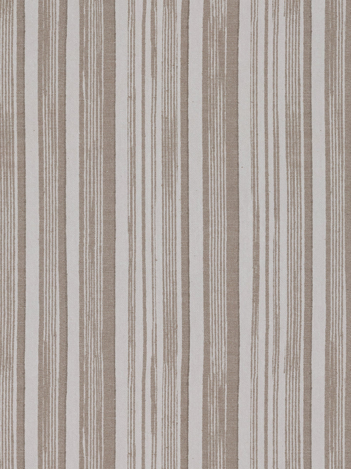 stuart stripe linen fabric by nathan turner neutral