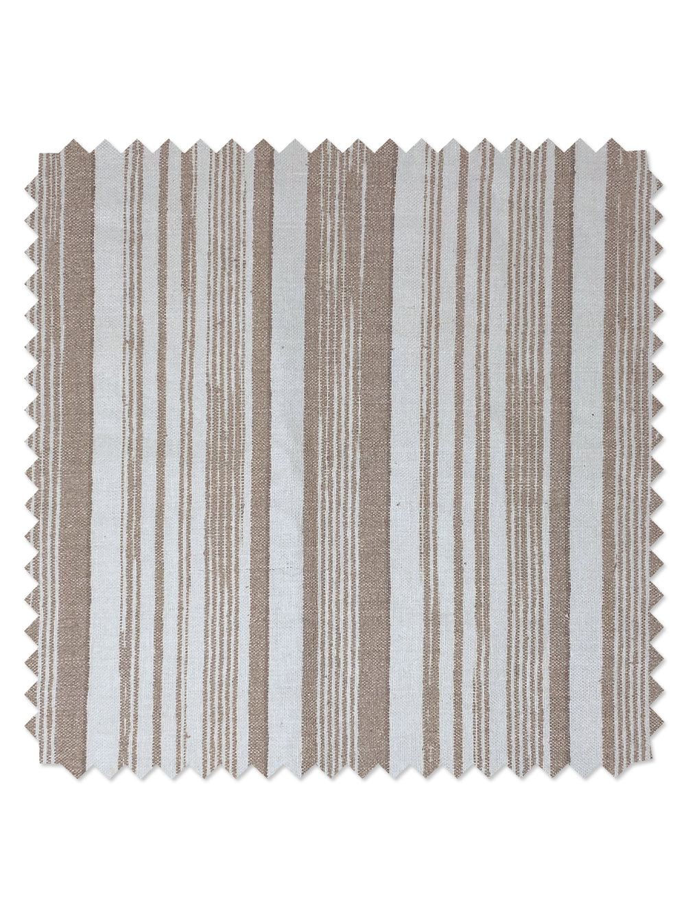 stuart stripe linen fabric by nathan turner neutral