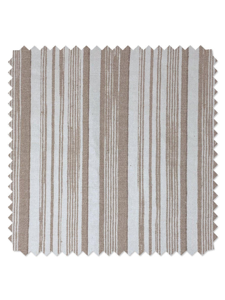 stuart stripe linen fabric by nathan turner neutral