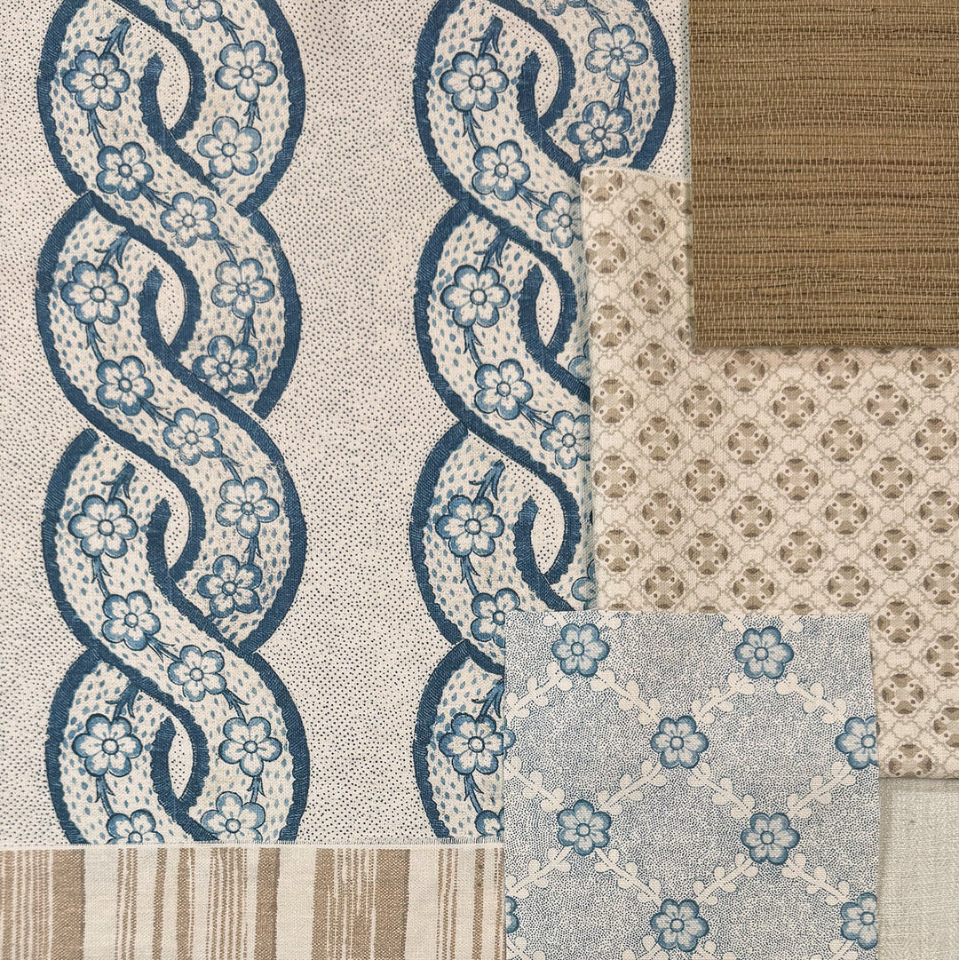 stuart stripe linen fabric by nathan turner neutral