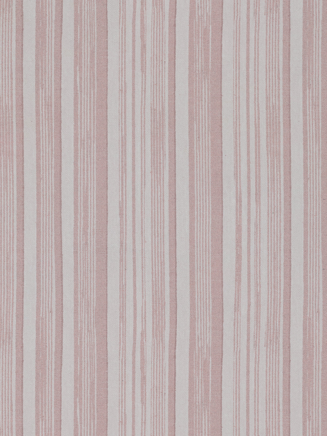 'Stuart Stripe' Linen Fabric by Nathan Turner - Pink