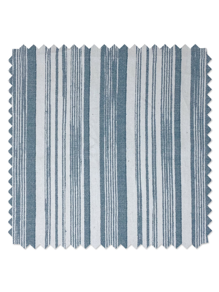 Stuart Stripe' Linen Fabric by Nathan Turner - Sage