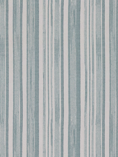 'Stuart Stripe' Linen Fabric by Nathan Turner - Seafoam