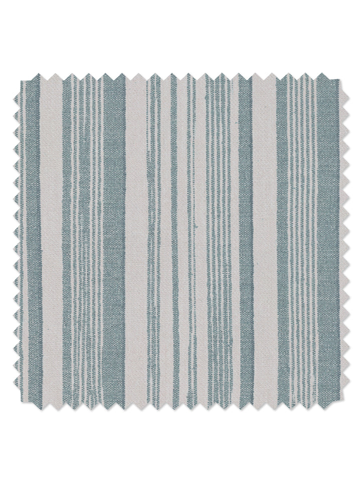 stuart stripe linen fabric by nathan turner seafoam