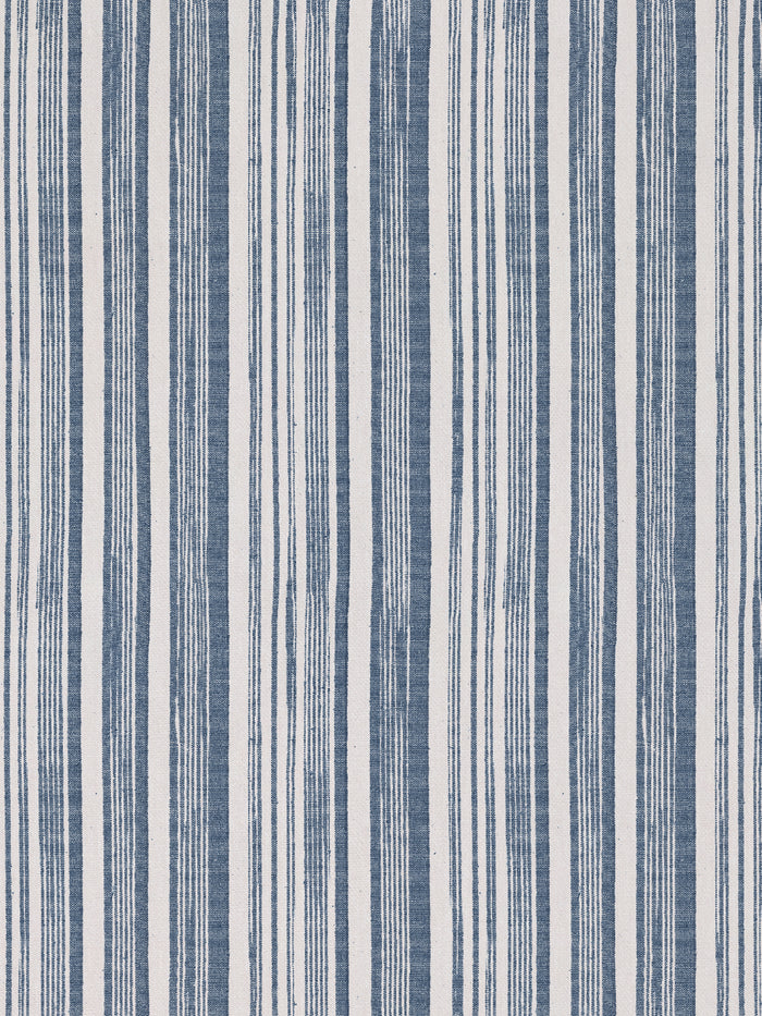 'Stuart Stripe' Wallpaper by Nathan Turner - Dark Blue