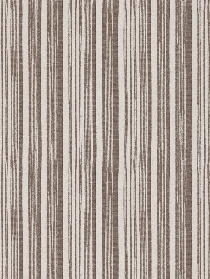 'Stuart Stripe' Wallpaper by Nathan Turner - Dark Chocolate