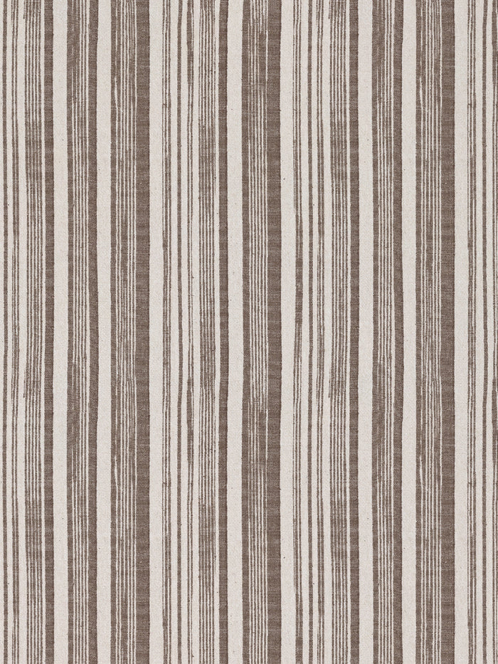 'Stuart Stripe' Wallpaper by Nathan Turner - Dark Chocolate
