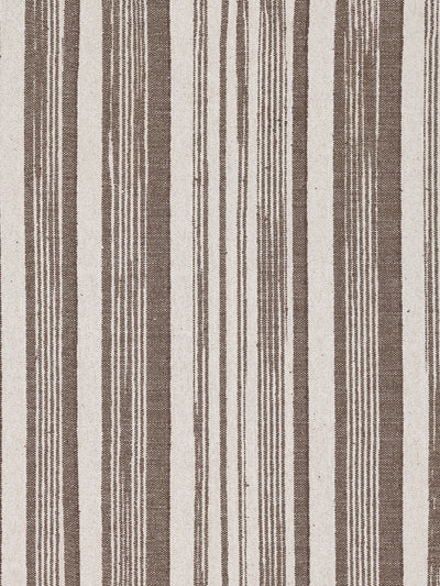'Stuart Stripe' Wallpaper by Nathan Turner - Dark Chocolate