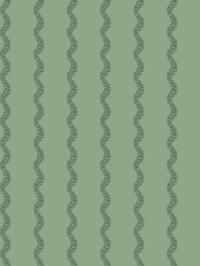 'Sutton Stripe' Wallpaper by Wallshoppe - Antique Leaf
