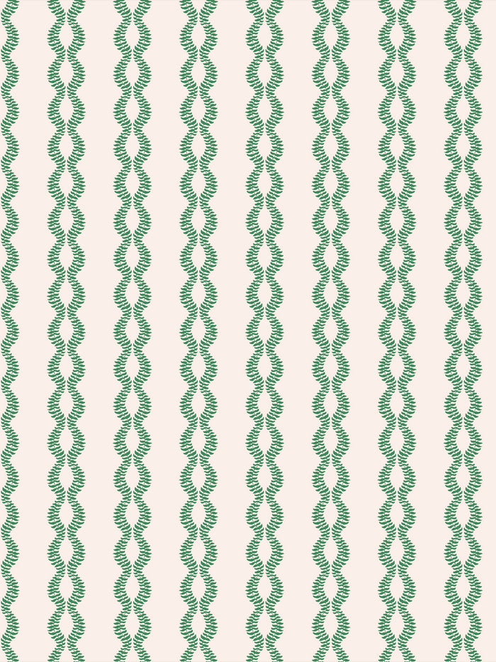 'Sutton Vine' Wallpaper by Wallshoppe - Evergreen Cream