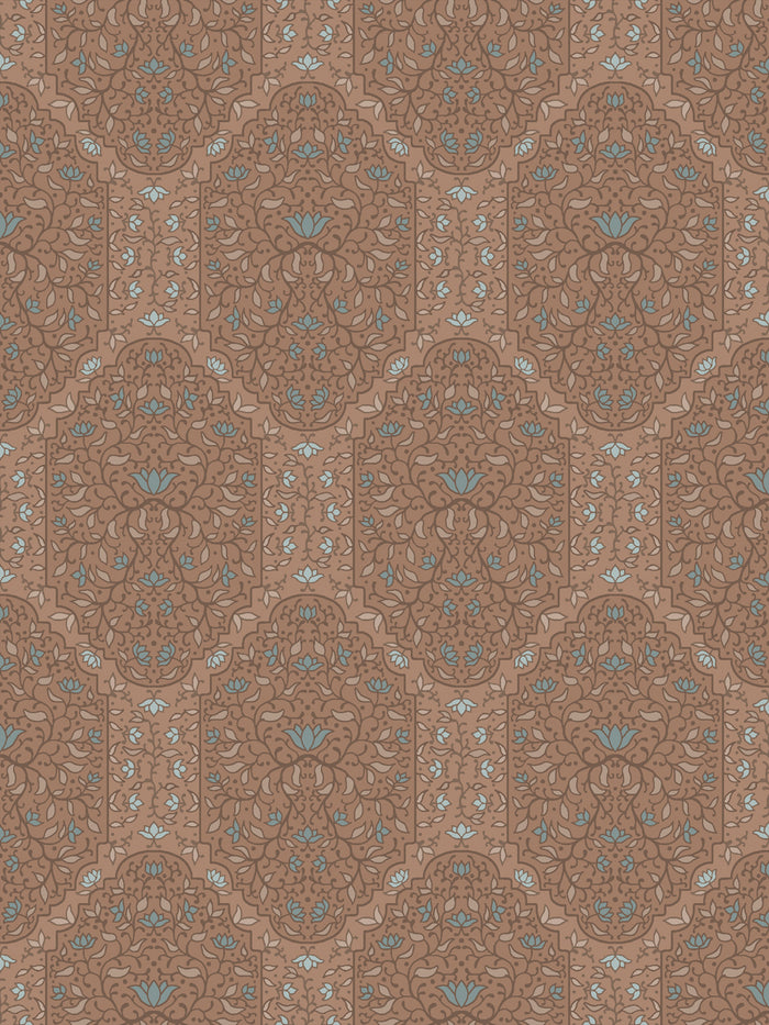 'Taliah Large' Wallpaper by Wallshoppe - Driftwood Denim