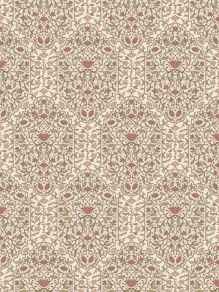 'Taliah Large' Wallpaper by Wallshoppe - Honeysuckle Parchment