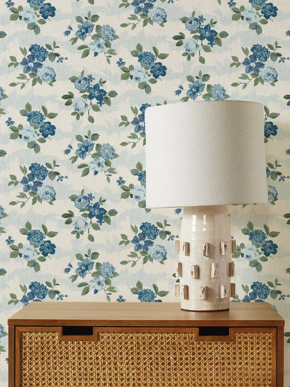theodora grasscloth wallpaper by nathan turner blues