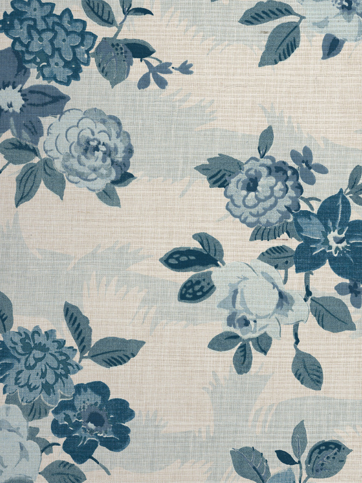 'Theodora' Grasscloth Wallpaper by Nathan Turner - Blues