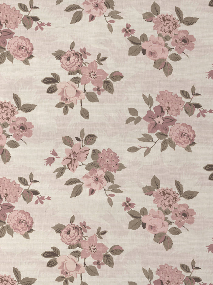 'Theodora' Grasscloth Wallpaper by Nathan Turner - Pink Brown