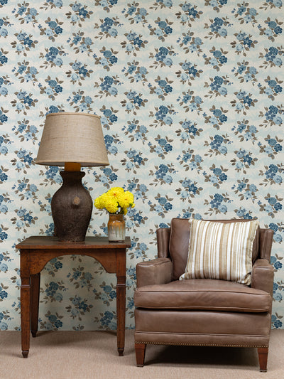 theodora wallpaper by nathan turner blue brown