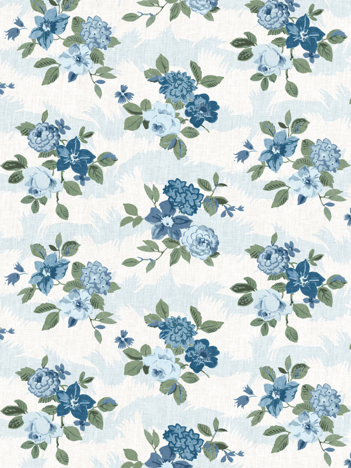'Theodora' Wallpaper by Nathan Turner - Blue Green