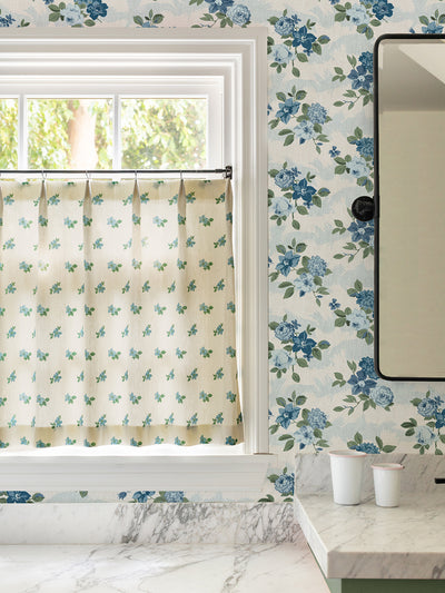 theodora wallpaper by nathan turner blue green