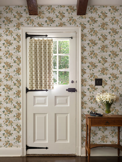 theodora wallpaper by nathan turner gold green