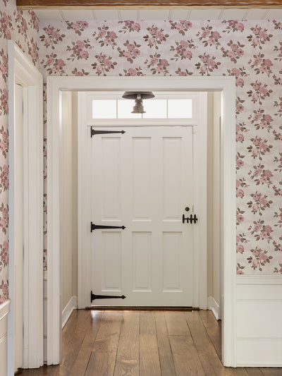 theodora wallpaper by nathan turner pink brown