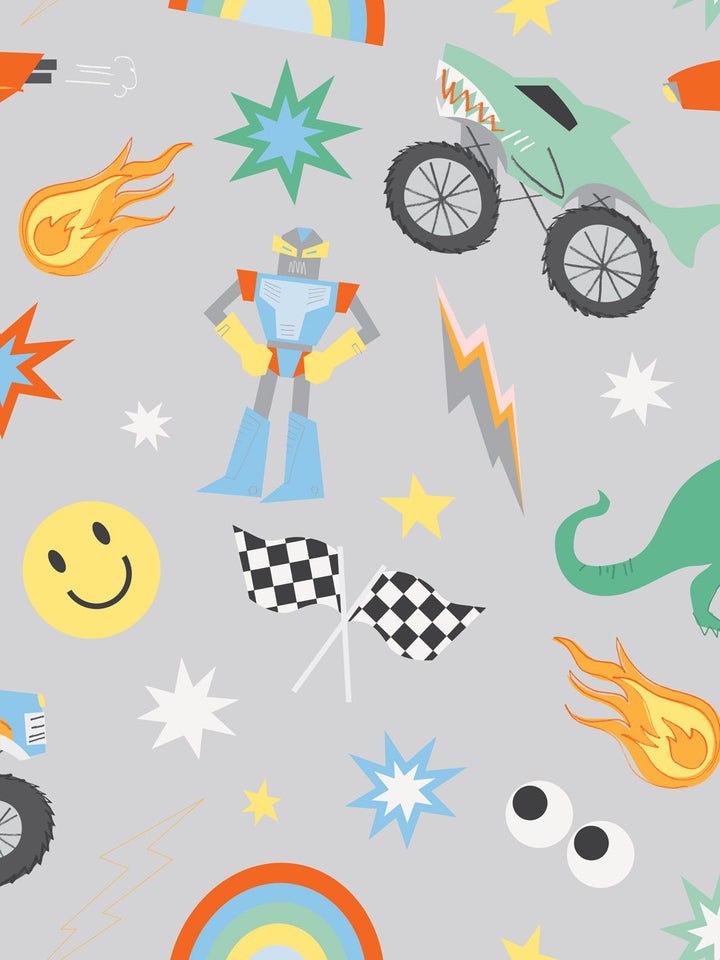 'Toybox' Wallpaper by Meri Meri - Mushroom