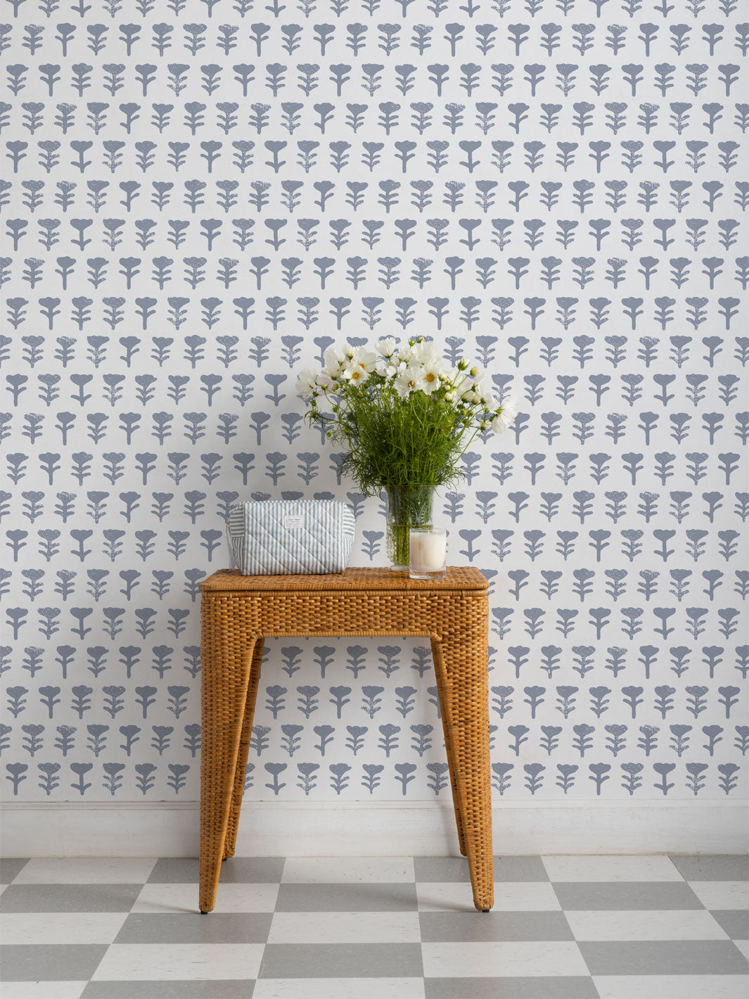 'Tulip Large' Wallpaper by Sugar Paper - Slate