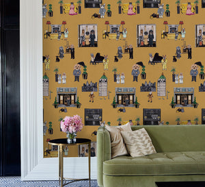 Wallshoppe Fiddle Fig Removable Wallpaper by Nathan Turner  West Elm