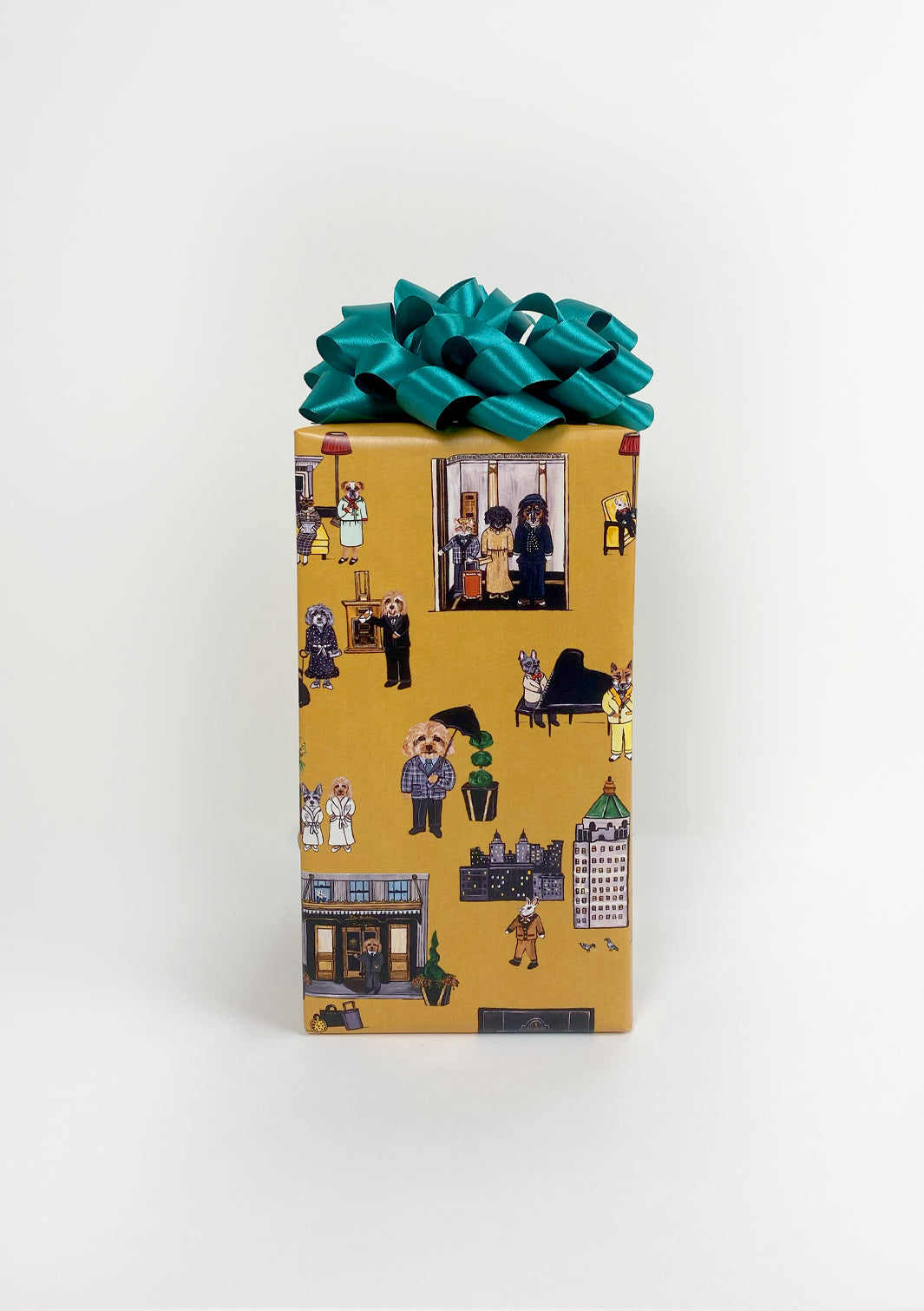 'Upper East Side' Gift Wrap by Carly Beck - Marigold