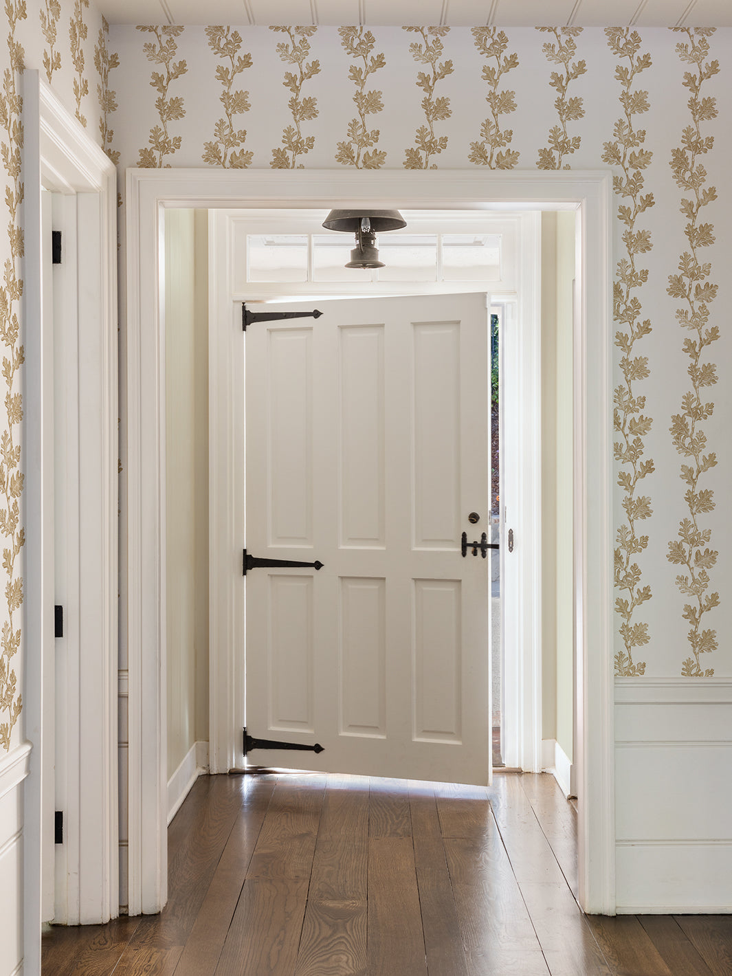 valley oak stripe wallpaper by nathan turner gold