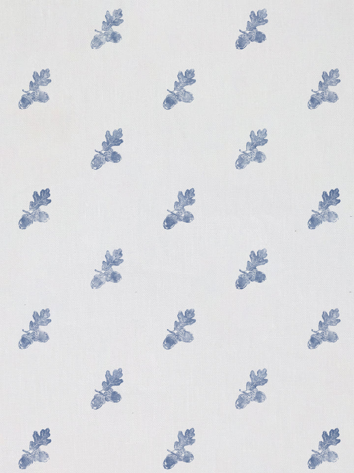 valley acorn linen fabric by nathan turner blue