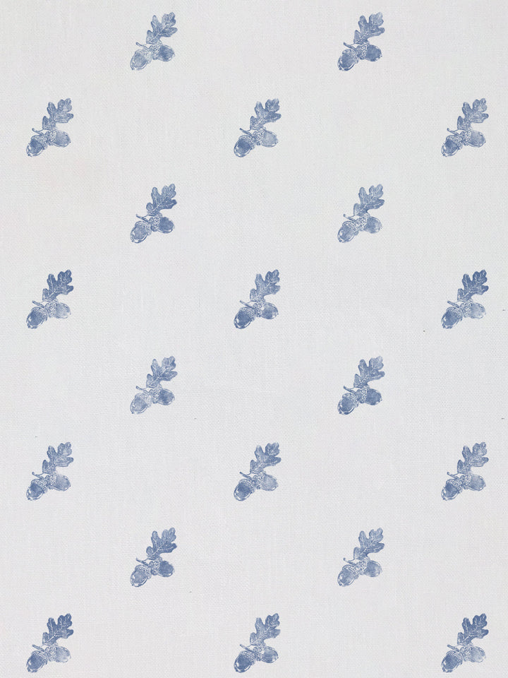 valley acorn linen fabric by nathan turner blue
