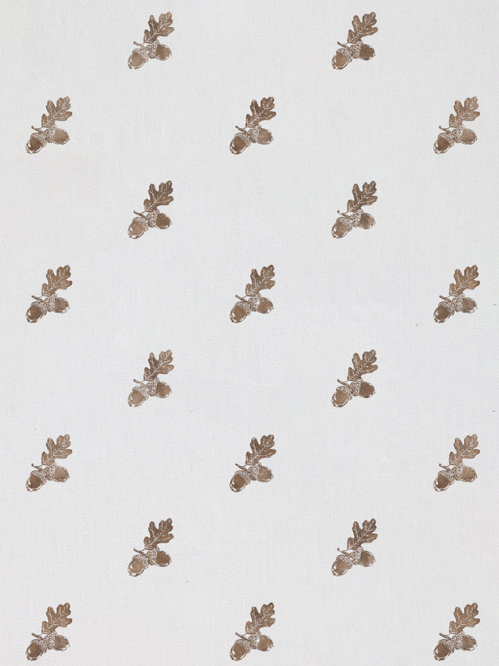 valley acorn linen fabric by nathan turner brown