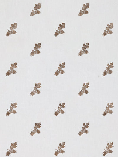 valley acorn linen fabric by nathan turner brown