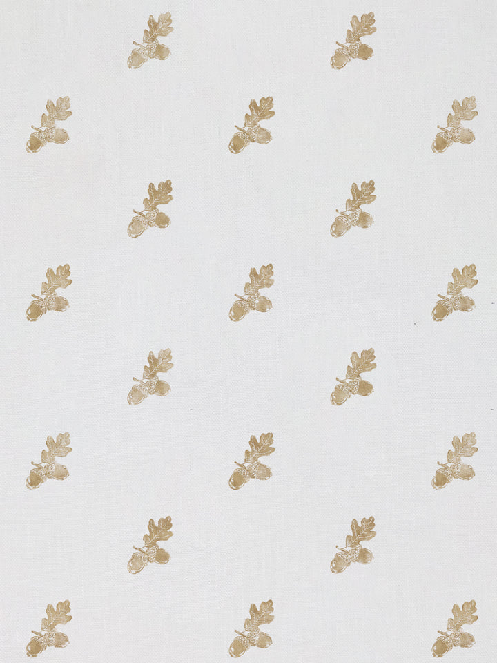valley acorn linen fabric by nathan turner gold