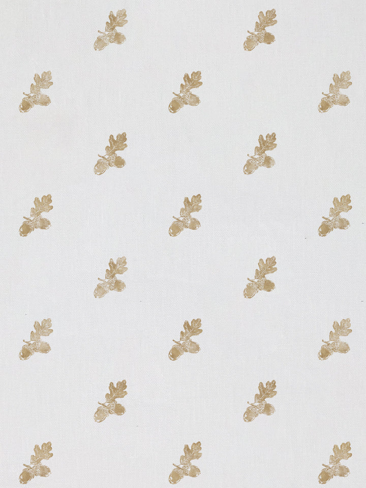 valley acorn linen fabric by nathan turner gold