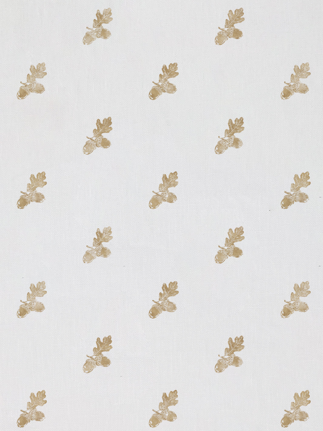 'Valley Acorn' Linen Fabric by Nathan Turner - Gold