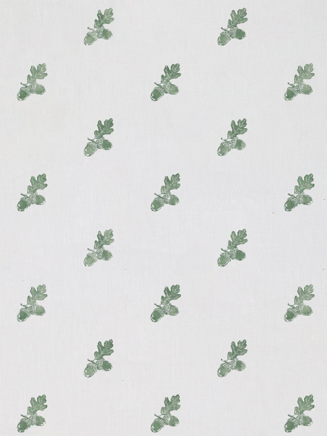 'Valley Acorn' Linen Fabric by Nathan Turner - Green